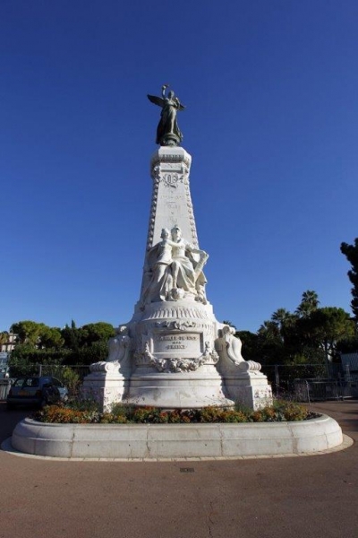 （MONUMENT DU CENTENAIRE）1893年建成,百年纪念碑纪念了法国尼斯市重建后颁布的新法令以及阿尔卑斯滨海省 ...